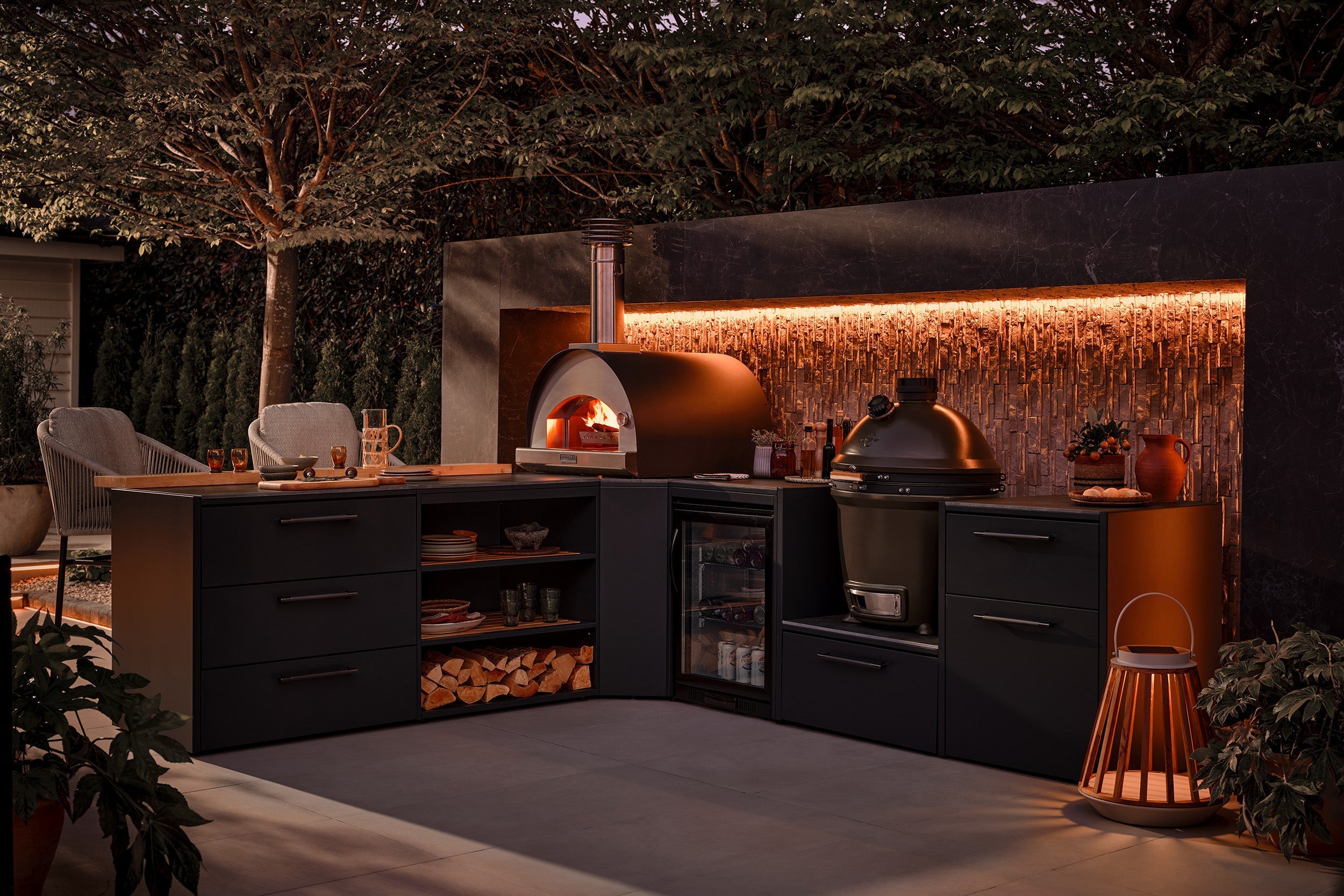 The Blenheim Modular Outdoor Kitchen Single Wall S003