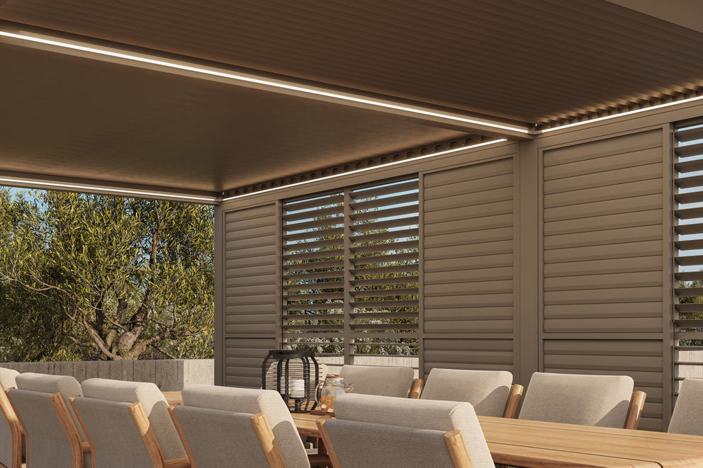 Luxe Pergola Louvered Side Panels